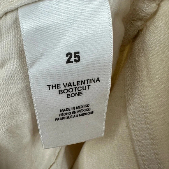 Favorite Daughter Valentina Bootcut Bone Jeans Size 25 B1544 - Picture 6 of 6